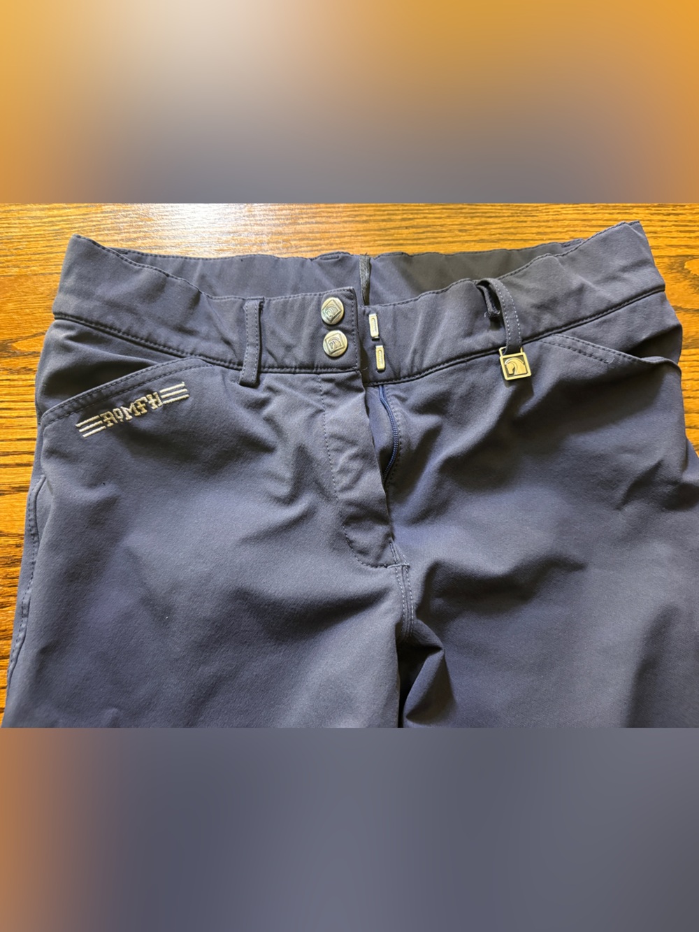 ROMFH Navy Riding Breeches 28R - Picture 2 of 5